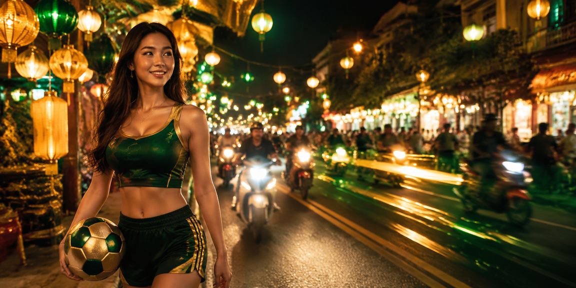 Người chơi theo dõi bảng Jackpot tích lũy tại quán cà phê Hà Nội ban đêm