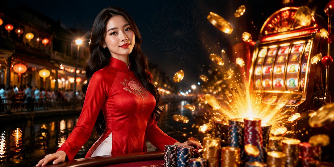 Người phụ nữ mặc áo dài chơi slot game tại Hà Nội